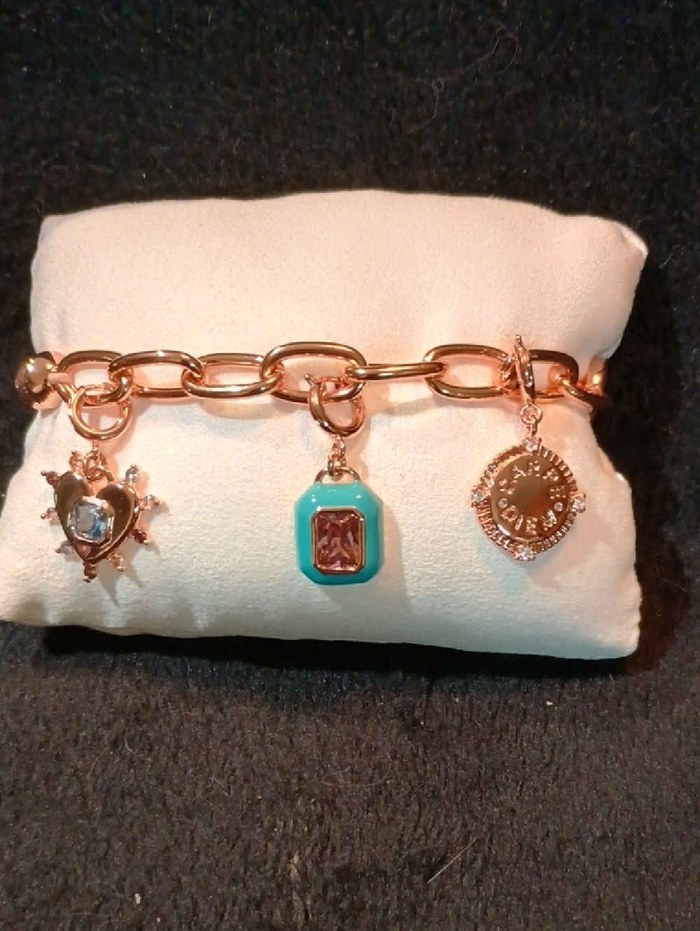 Carpe Diem Rose Gold Plating Bracelet - Cubic Zirconia